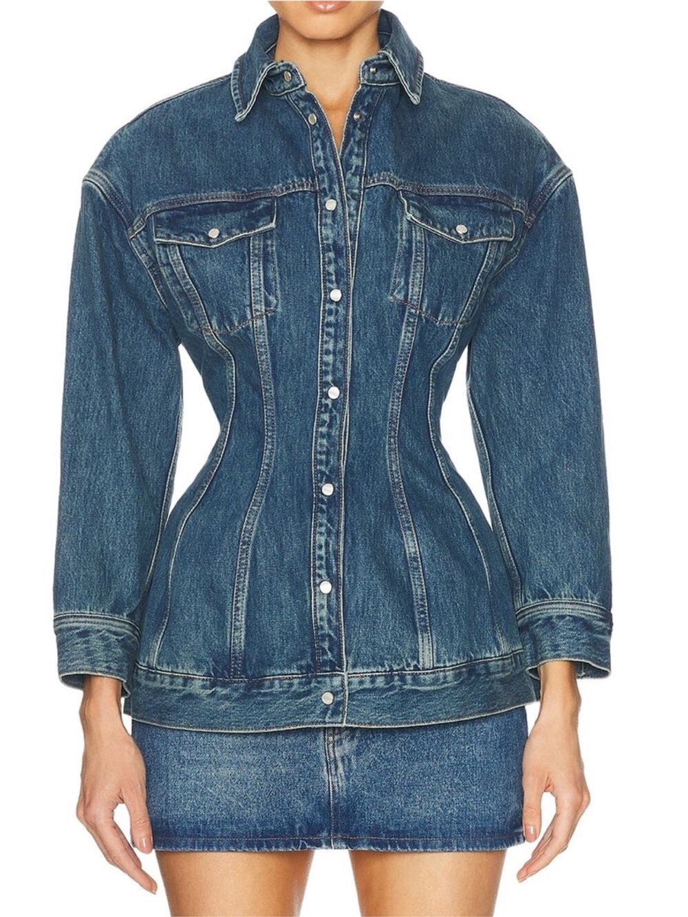 Wardrobe.NYC Denim Top NWT